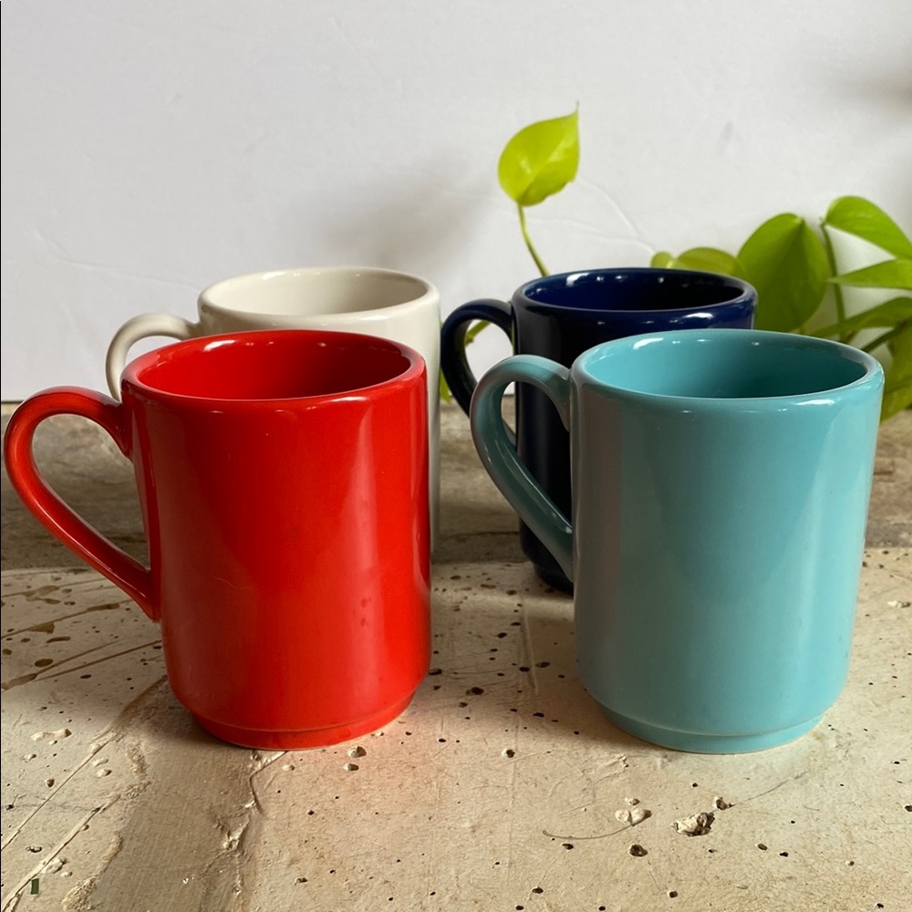 Kate Spade Collaboration With Lenox “All In Good Taste” Stacking Ceramic Mug Set - Picture 9 of 11
